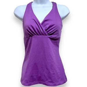 PRANA Dewberry Purple Kira Twist Tank Top Size Small